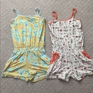 2 Munki Munki rompers girls XL